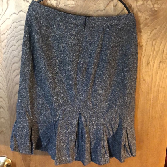 Grey wool and polyester pleated skirt - Picture 4 of 4